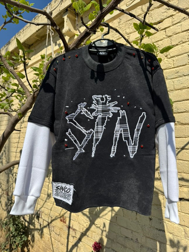 SIN Black Extended Tee