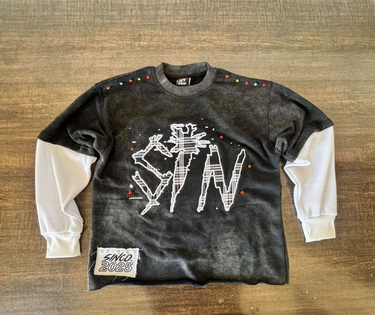 SIN Black Extended Tee